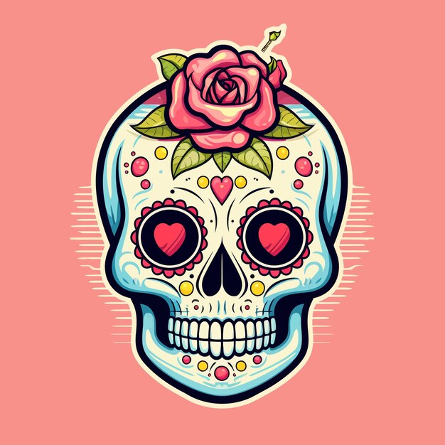 Vector skull artwork