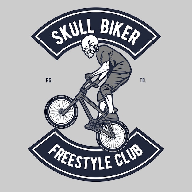 Skull biker