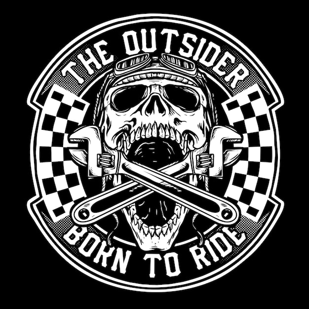 Skull biker