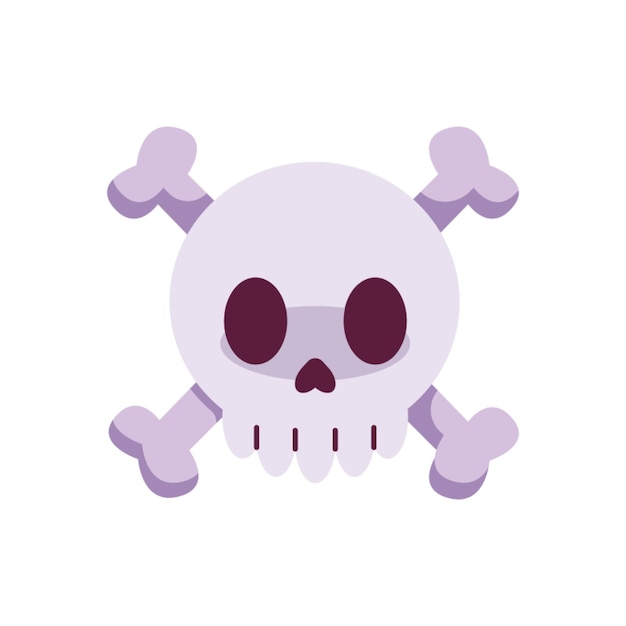 Skull and bones illustration