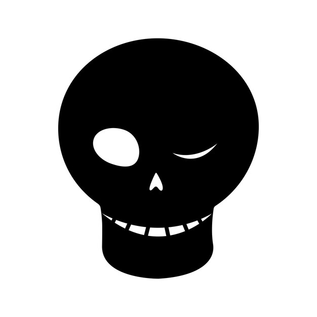 The skull. Can be used as a sketch of a tattoo Halloween Vector. vector illustration.