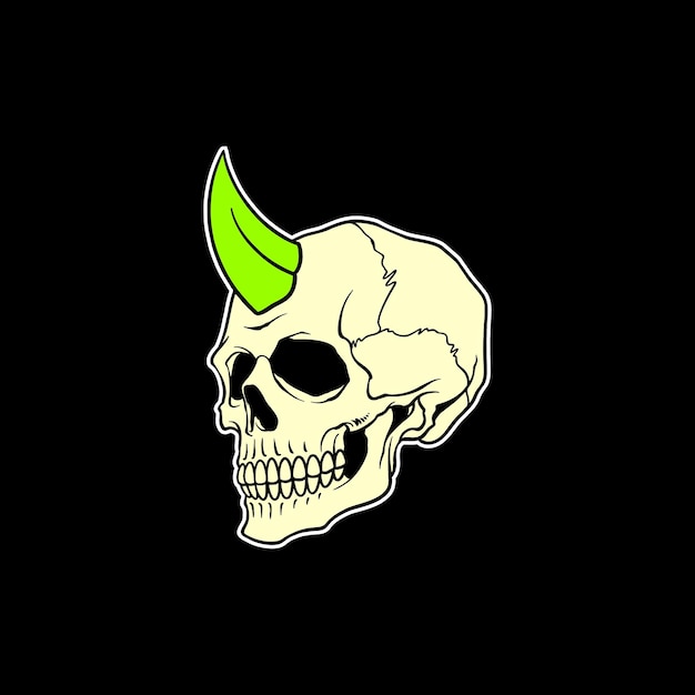 skull cartoon design