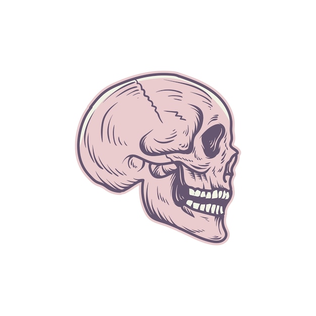 Skull character logo