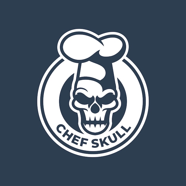 Skull chef logo