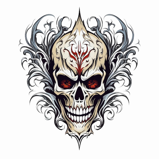 Vector skull and crossbones