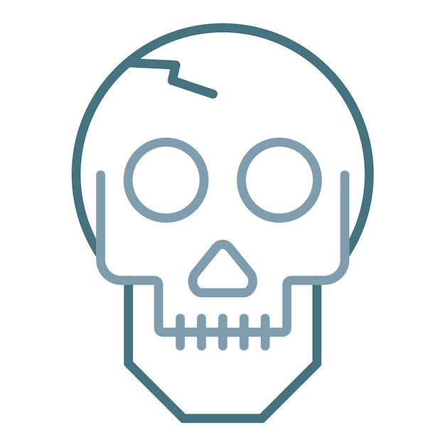 Skull Flat Illustration