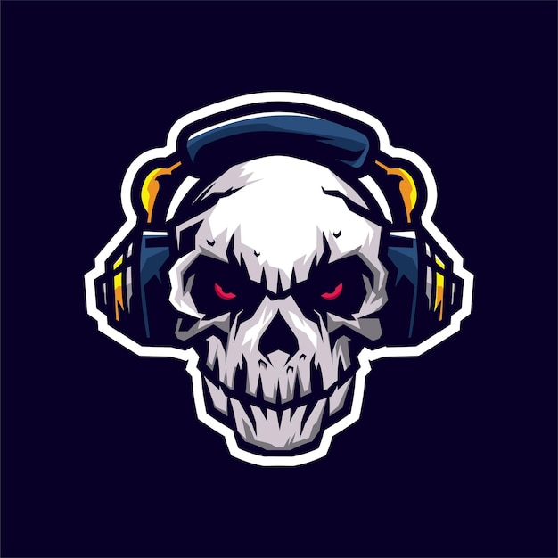 skull gaming logo concept