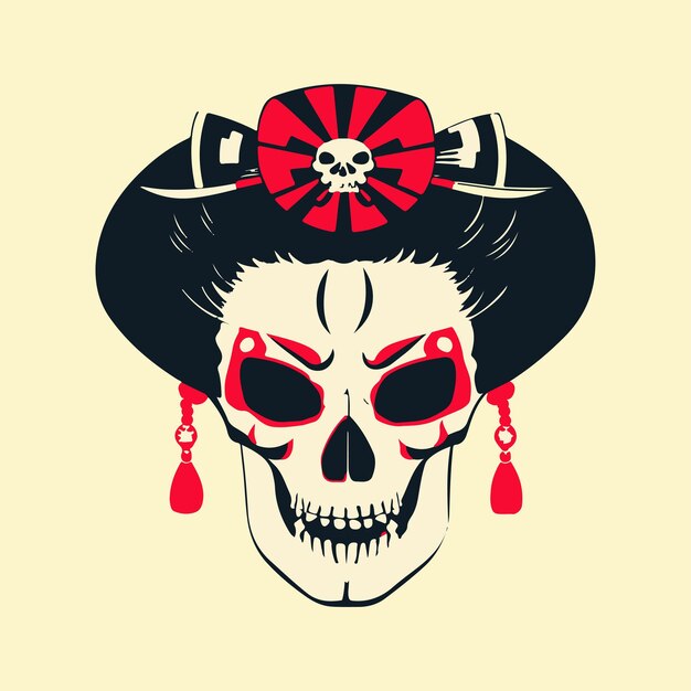 Skull geisha