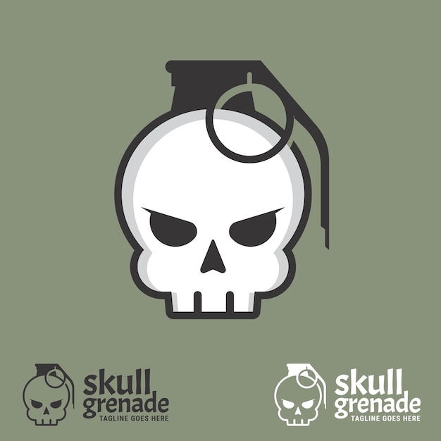 Skull Granaat symbool