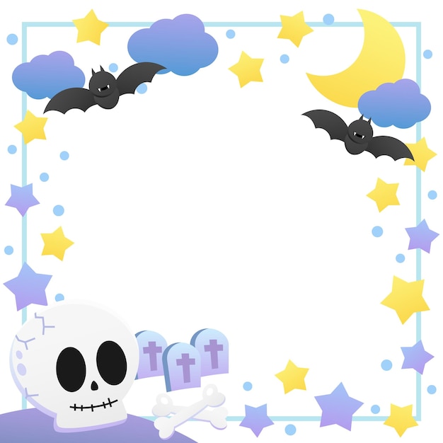 skull halloween frame 1