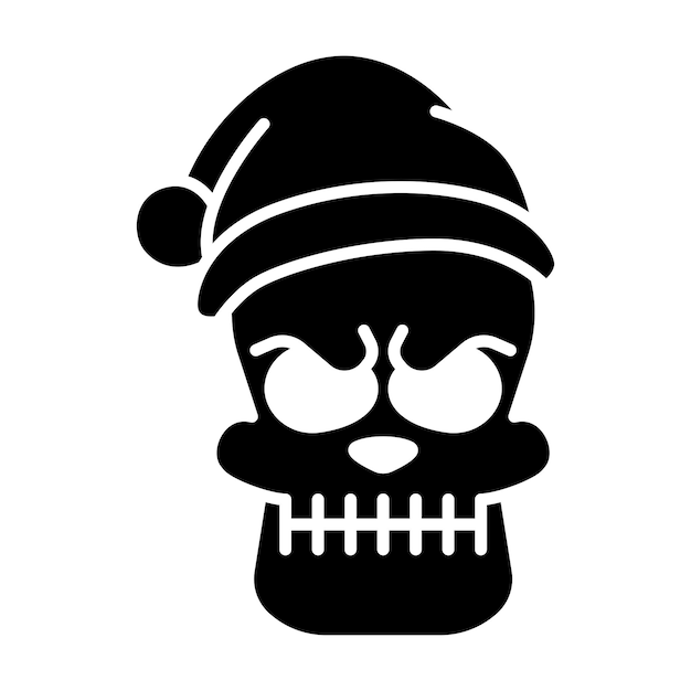 Skull head icon vector on trendy design