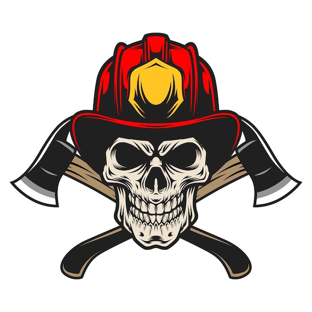 Vector skull head mascot logo design