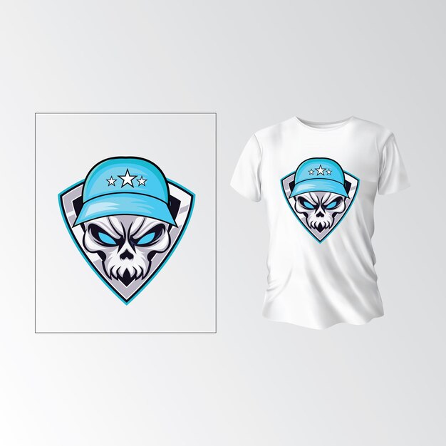 Skull Head TShirt vector design