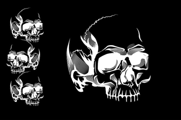 Skull Head vector design