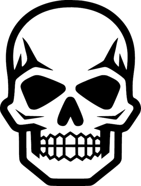 Vector skull high quality vector logo vector illustratie ideaal voor tshirt grafiek