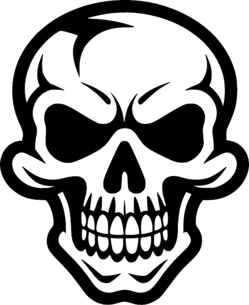 Skull High Quality Vector Logo Vector illustration ideal for Tshirt graphic