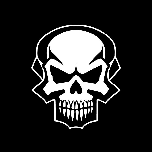 Vector skull high quality vector logo vector illustration ideal for tshirt graphic