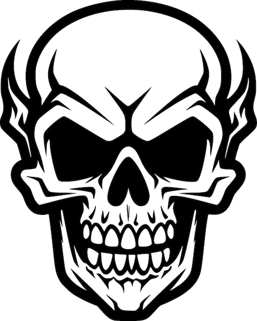 Vector skull high quality vector logo vector illustration ideal for tshirt graphic