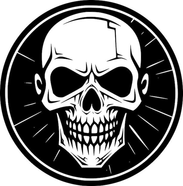 Vector skull high quality vector logo vector illustration ideal for tshirt graphic