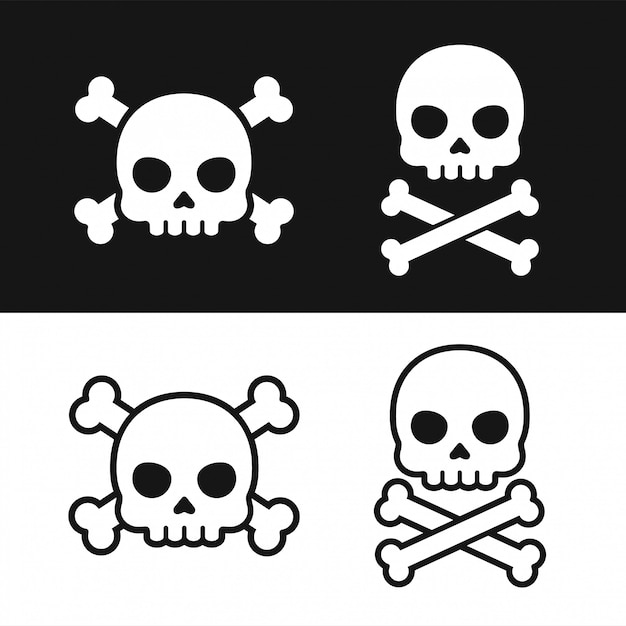 Skull icon set