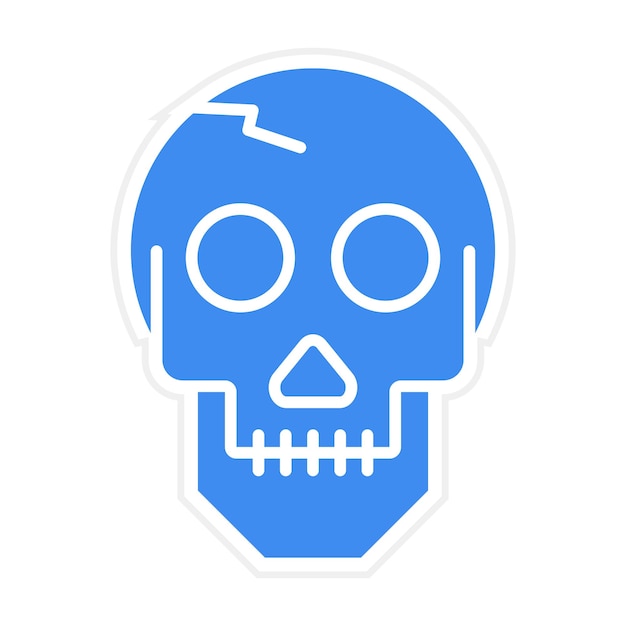 Skull icon vector image can be used for pollution