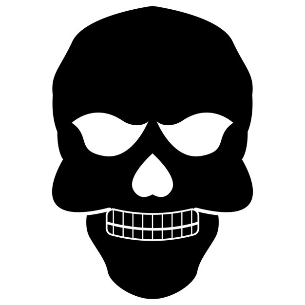 Skull iconlogo illustration design template