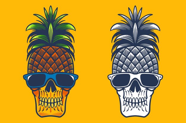 Vector skull illustration new file 101