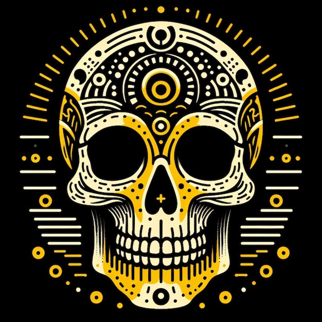 skull illustration vector