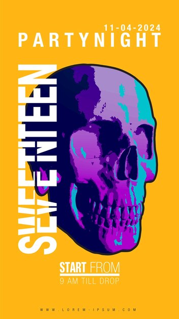 Skull illustration vector