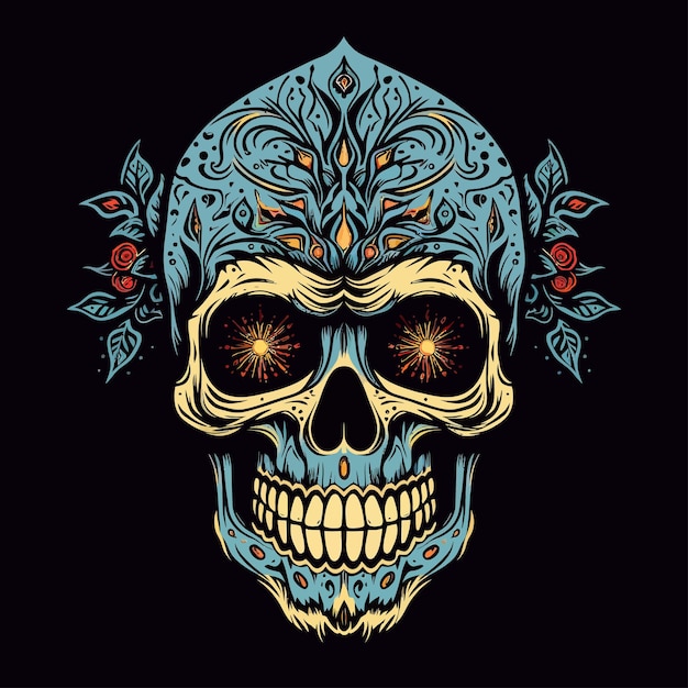 Vector skull illustration