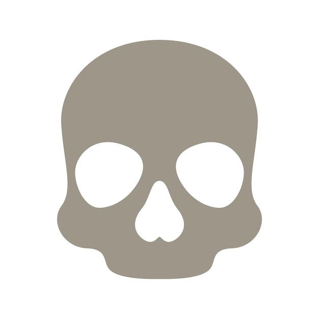 Skull isolated on white background