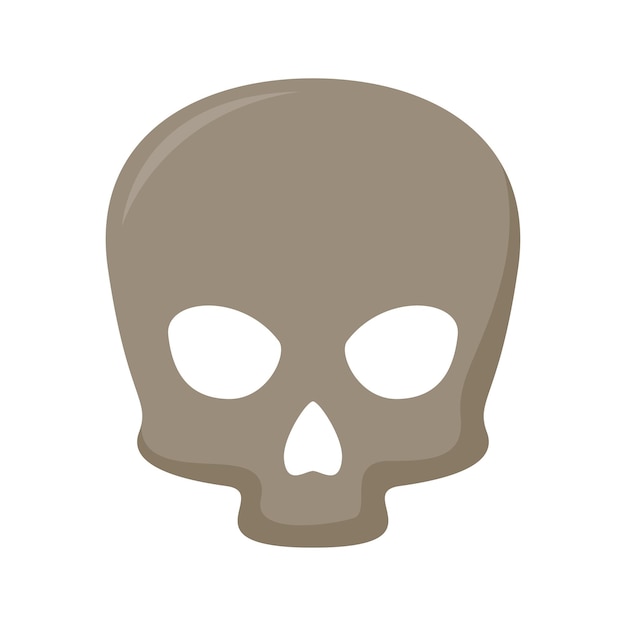 Skull isolated on white background