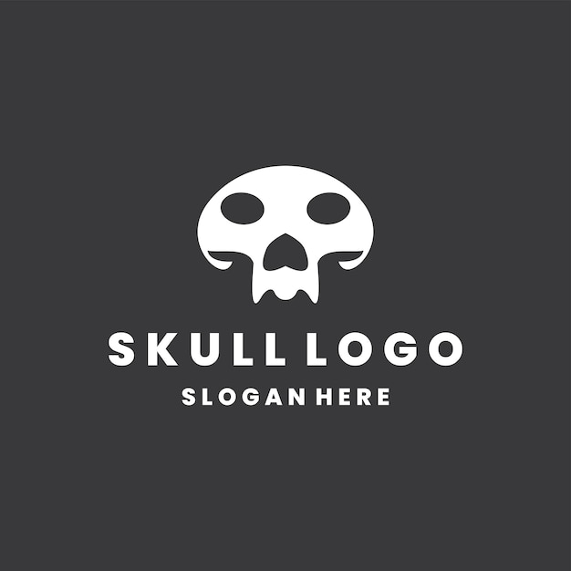 skull logo design vector graphic idea creative