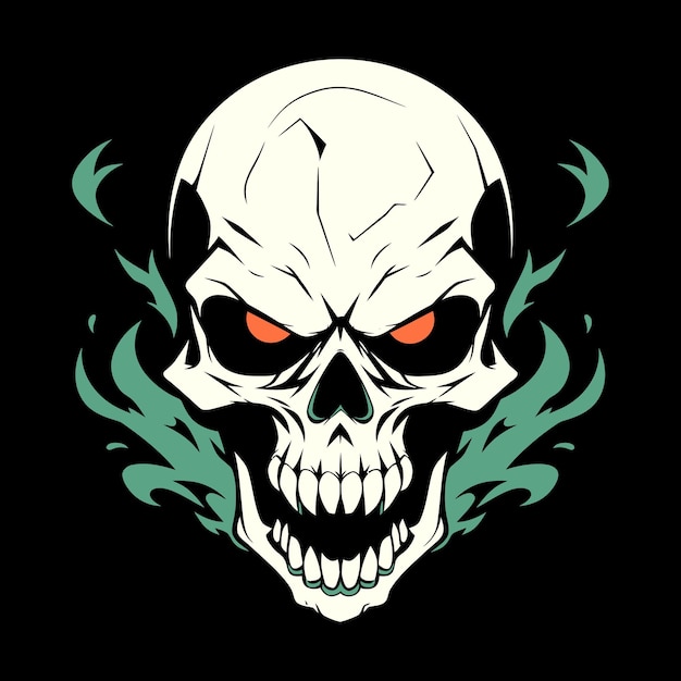 Skull Logo for Esport Skull Tshirt Design Skull Logo Skull Sticker