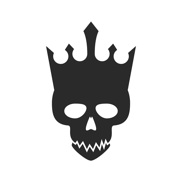 Skull logo icon vector