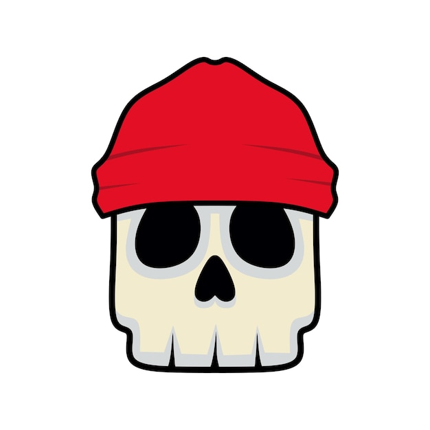 Логотипы черепов в плоском дизайне