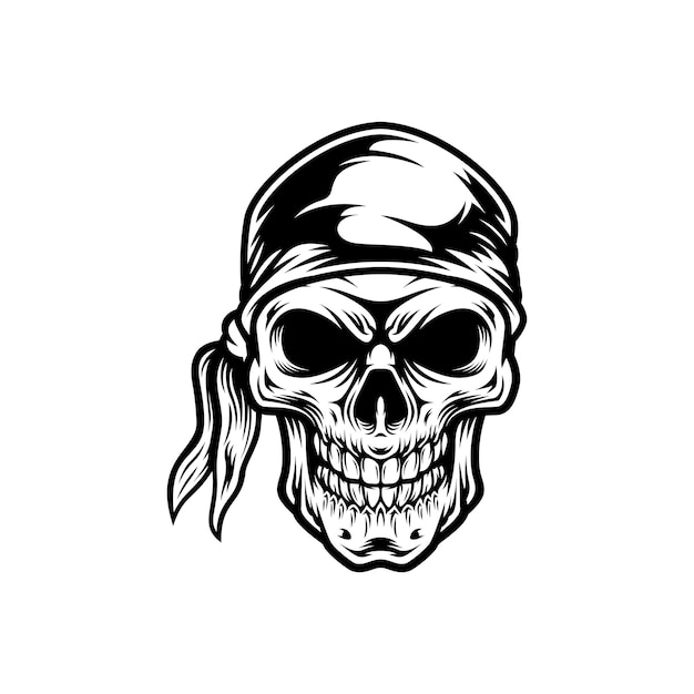 Skull mascot design