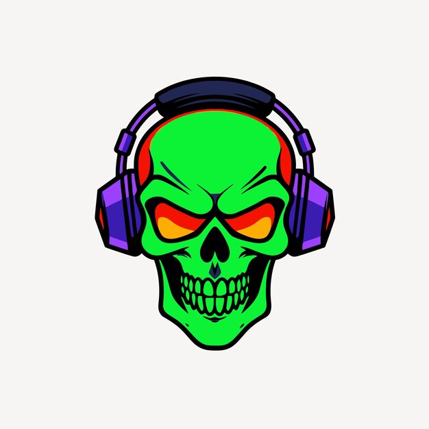 Vector skull mascot