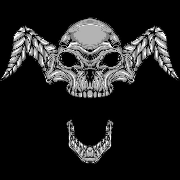 Vector skull mask