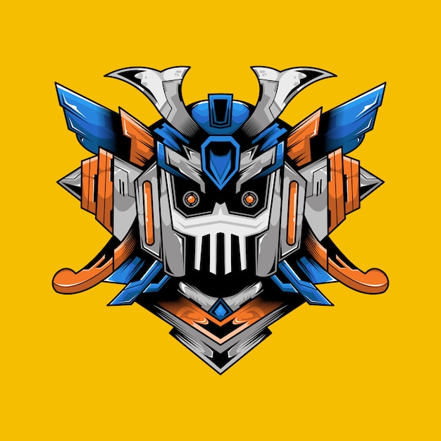 Skull mecha max illustratie