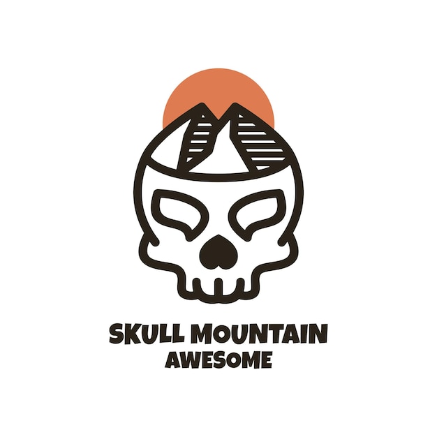 Логотип skull mountain