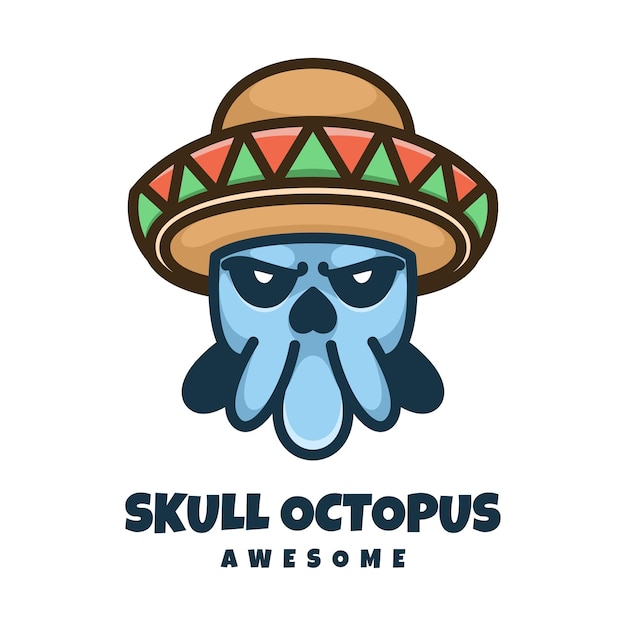 Skull Octopus Logo