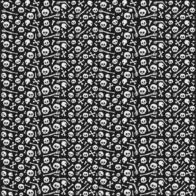 Vector skull pattern background skull seamless pattern crossbones and skull pattern skull print fabric