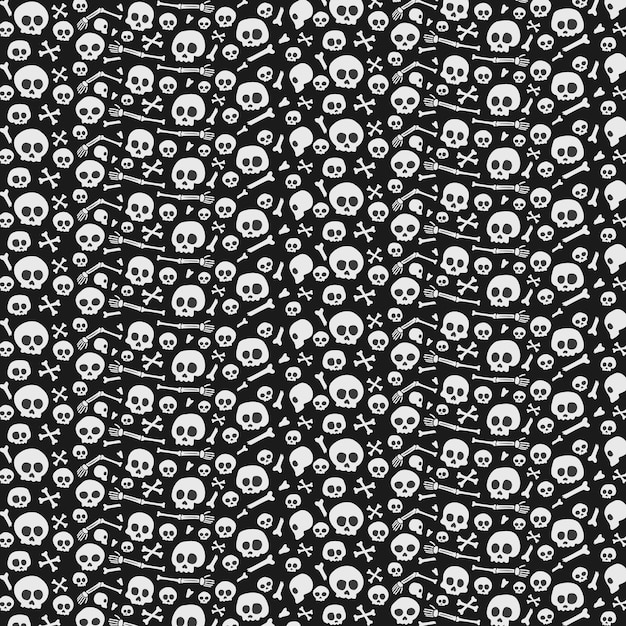 Vector skull pattern background skull seamless pattern crossbones and skull pattern skull print fabric