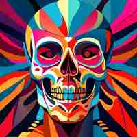 Vector skull spectacle comprehensive vector illustration skull vector skull illustration skull anatomy