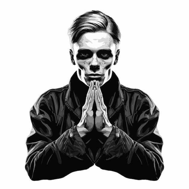  Premium Vector | Skull tattoo design