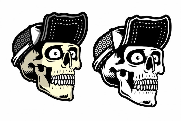 Skull trash illustration