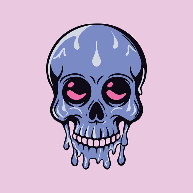 skull vector design for t shirt