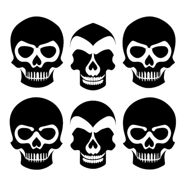 Skull vector illustration gothic elegance unleashed