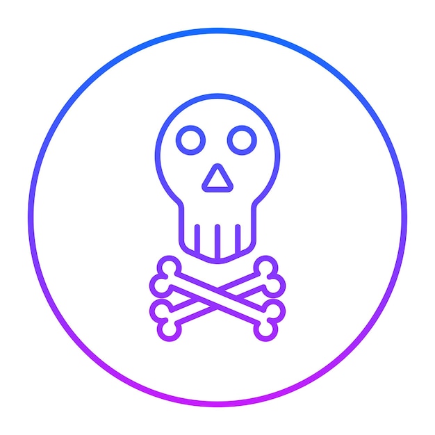 Vector skull vector illustration